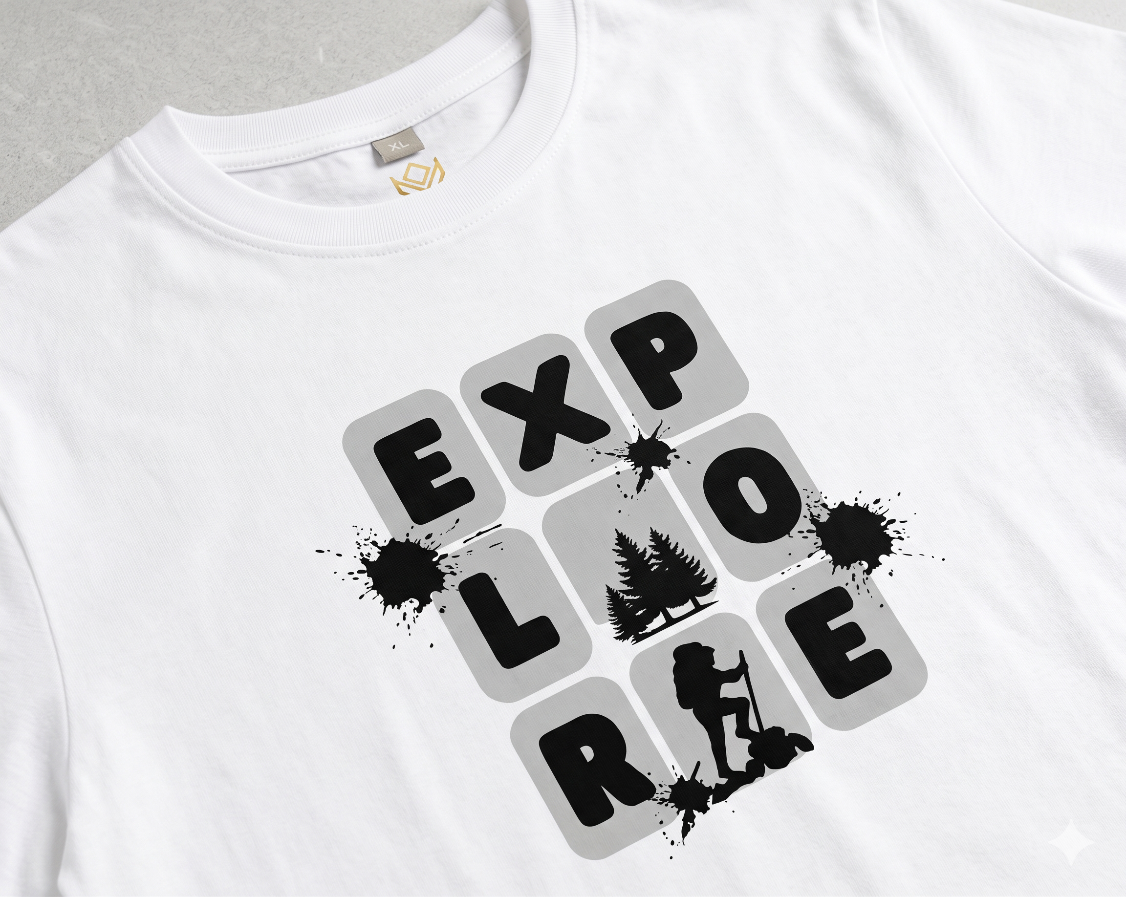 Explore Regular White Tee