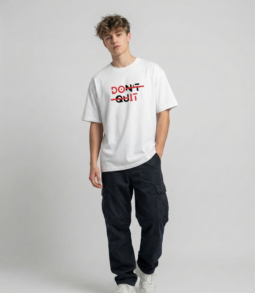 Do It Oversize White Tee