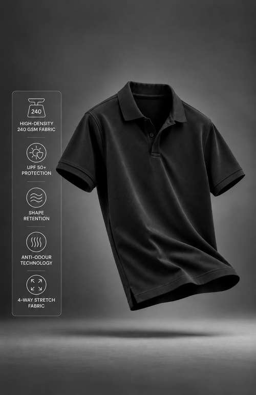 Classic Black Polo