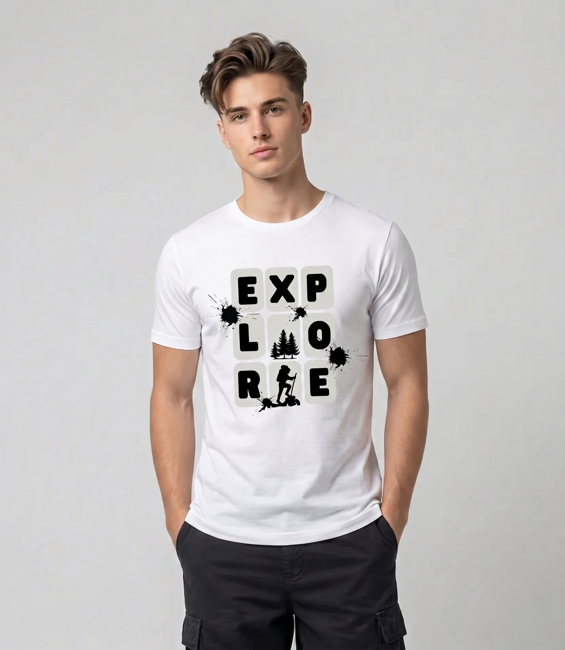Explore Regular White Tee