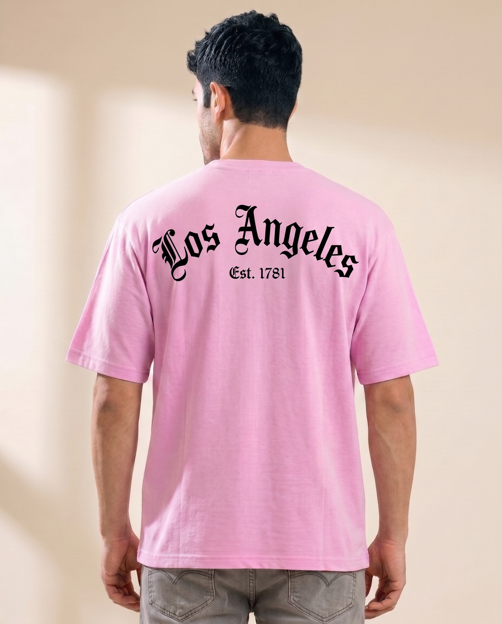 Los Angeles Pink Oversize Tee