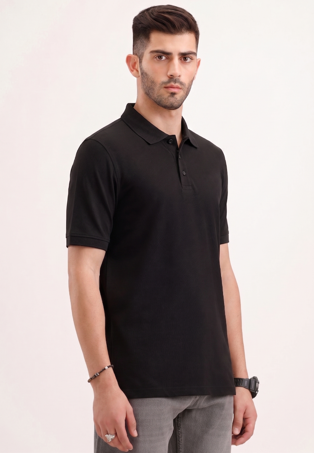 Classic Black Polo
