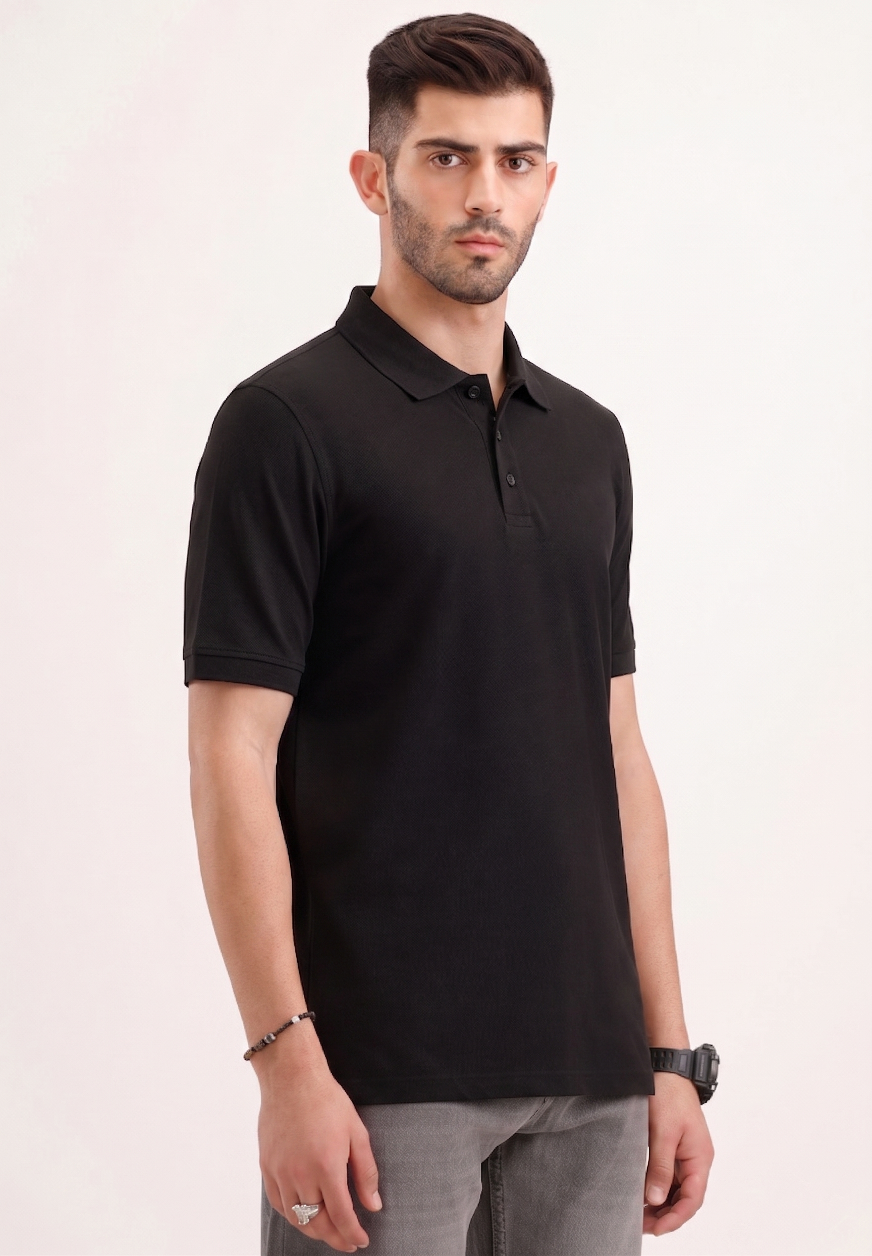 Classic Black Polo