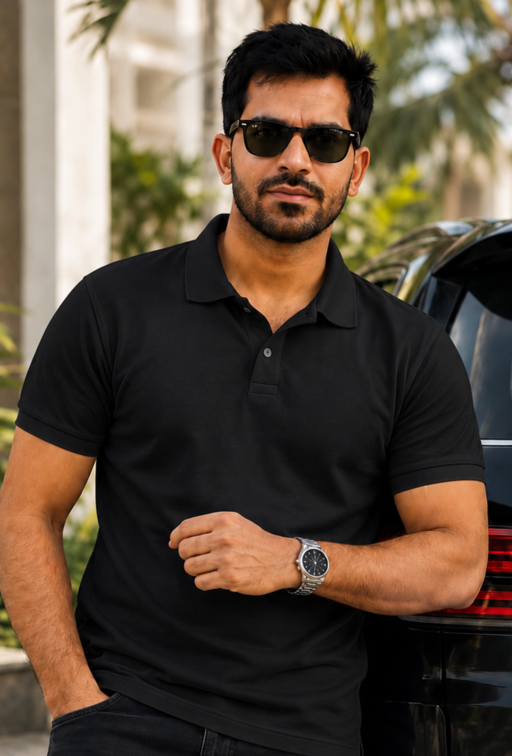 Classic Black Polo