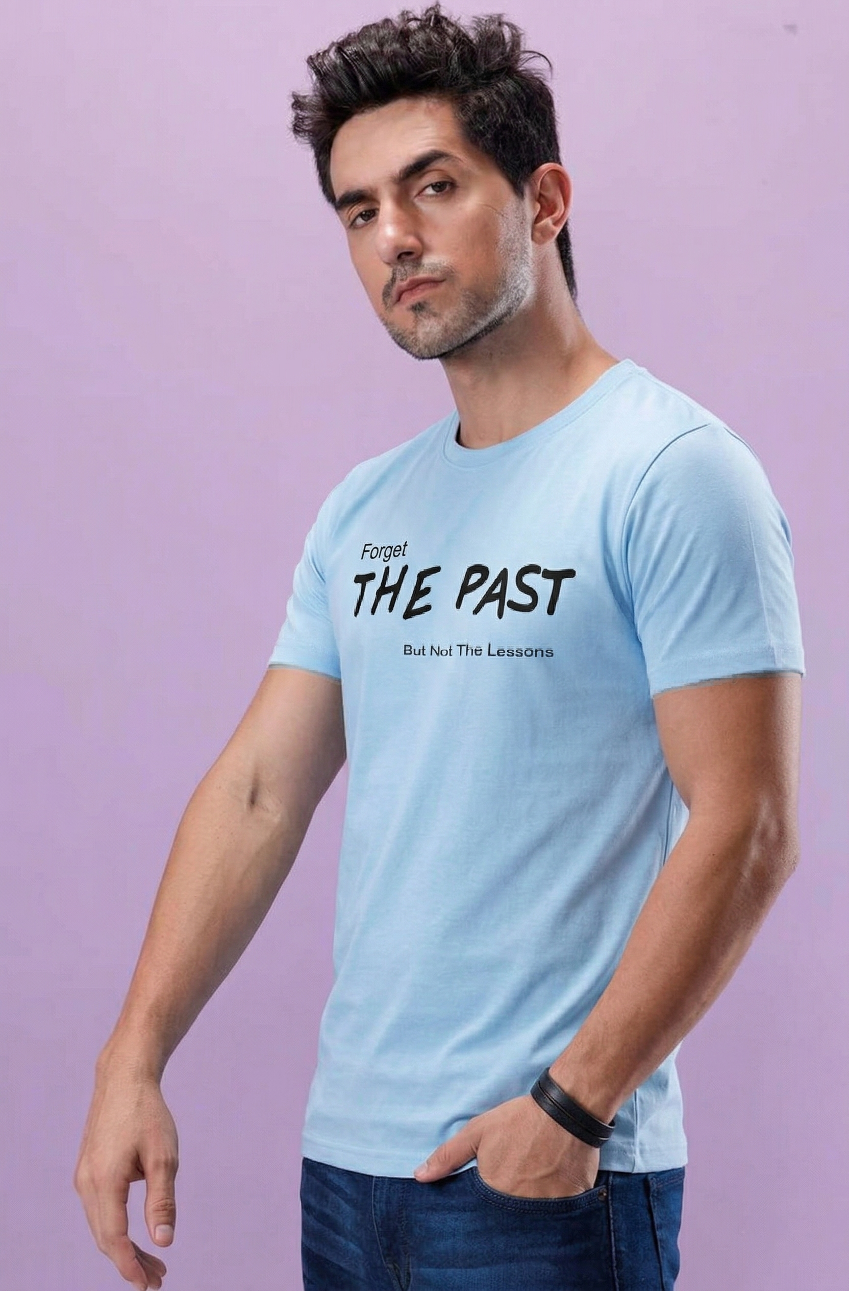 The Past Sky Blue Regular Tee