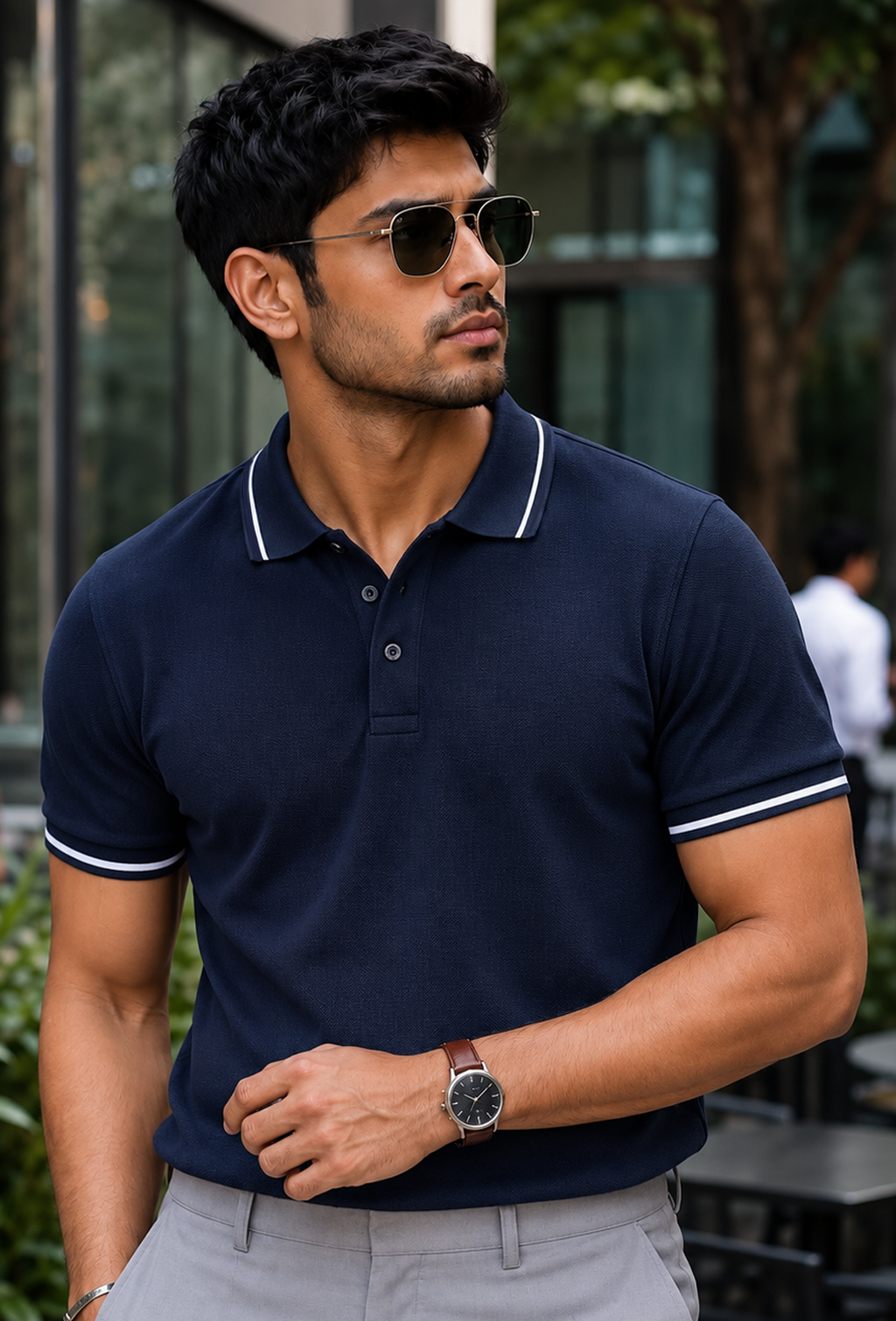 Classic Dark Blue Polo