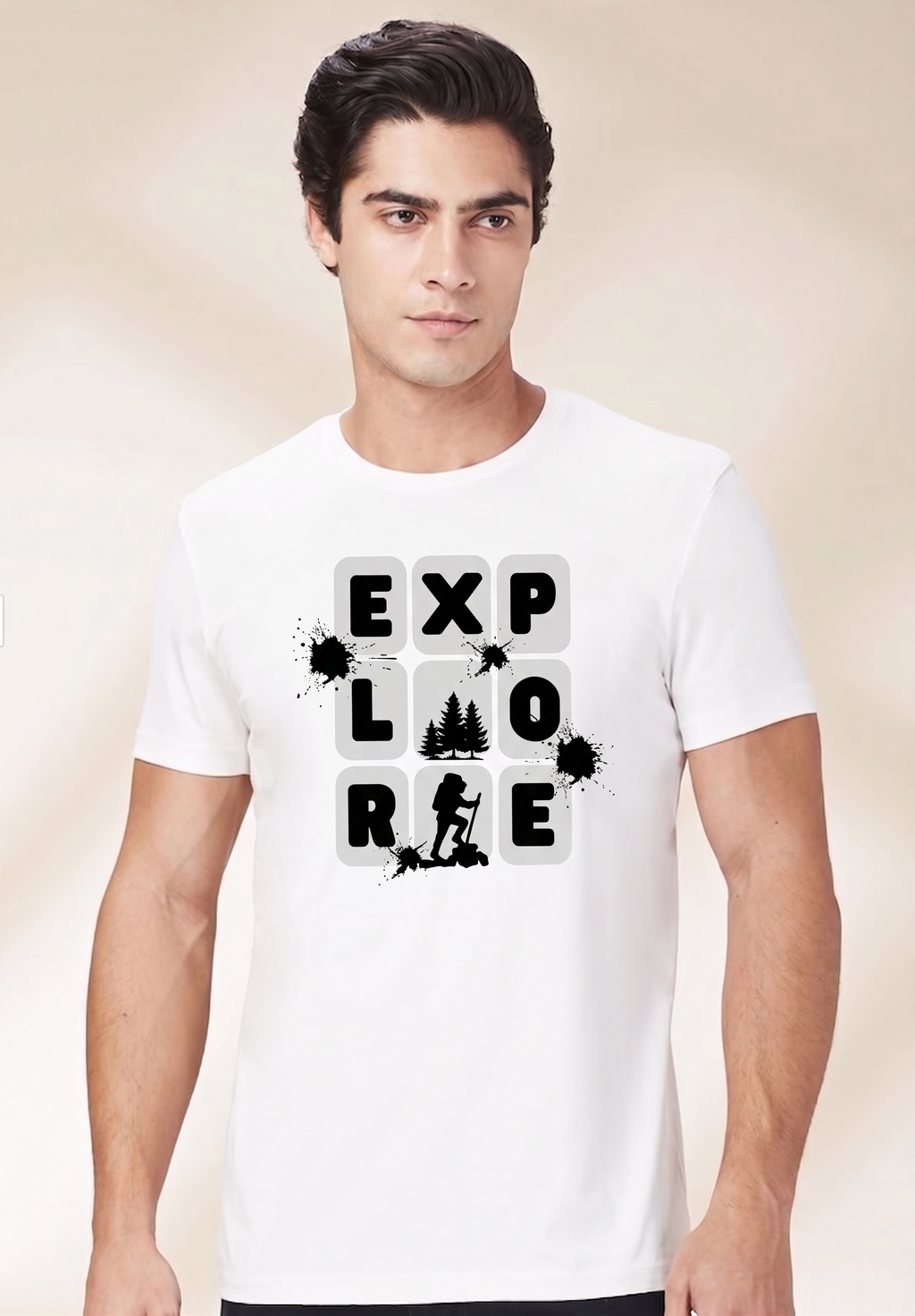 Explore Regular White Tee